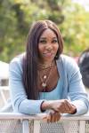 Venus Williams watching Arya at the T-Mobile stage, photo by Dan DeSlover